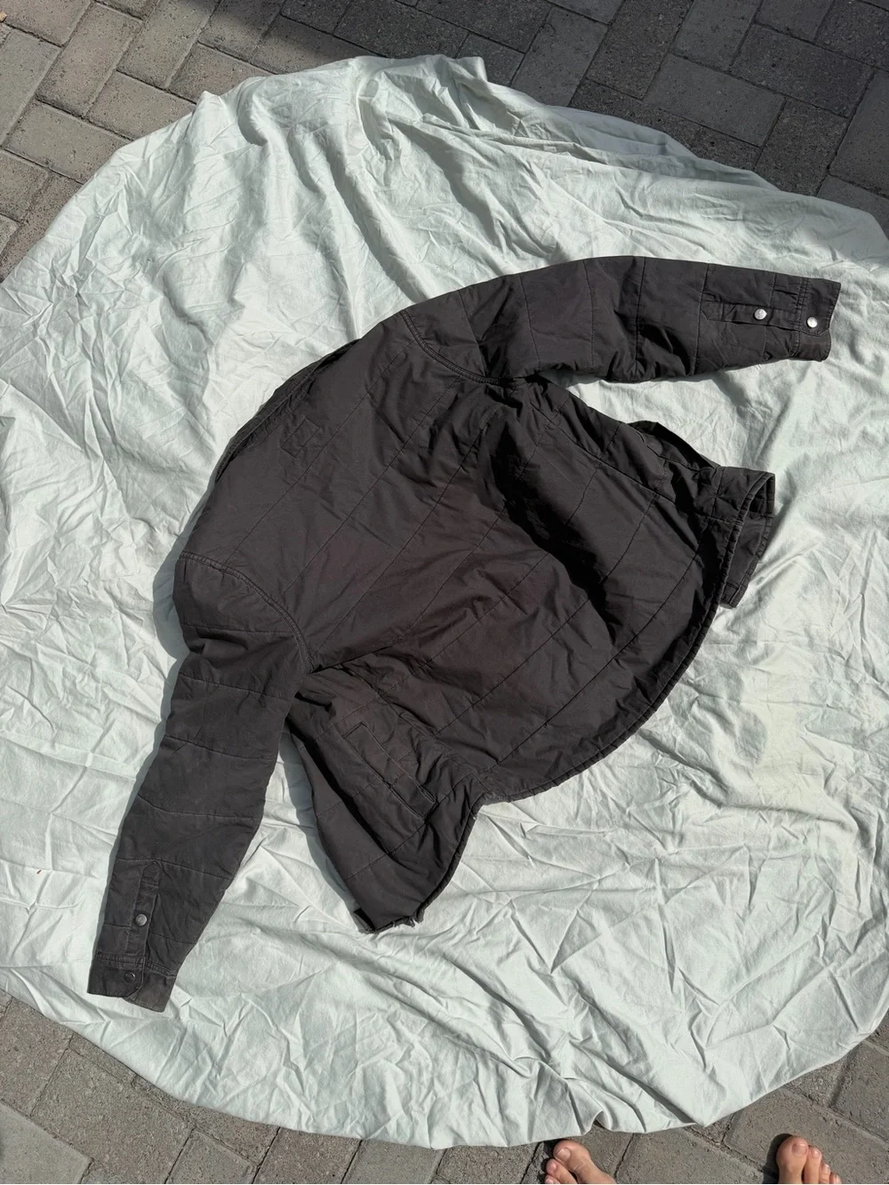 Brixton Black Quilted Lightweight Shirt Jacket